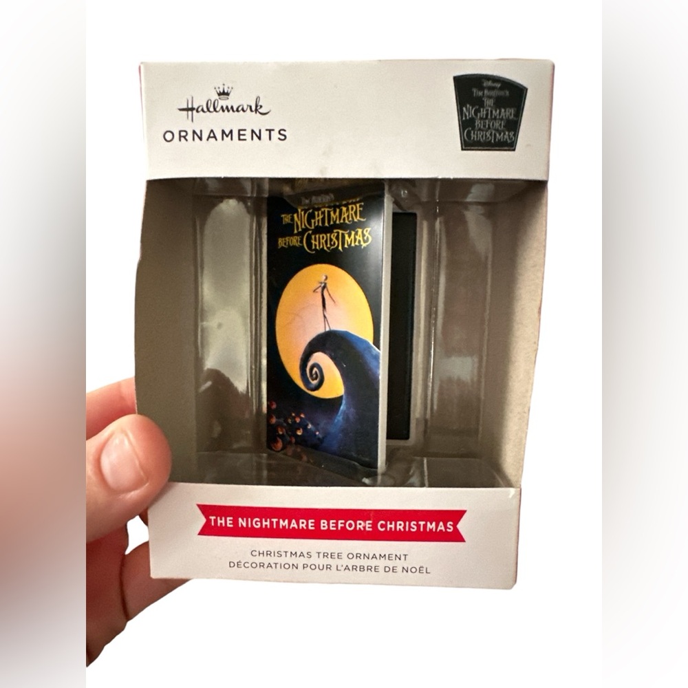 Hallmark Disney NIGHTMARE BEFORE CHRISTMAS VHS Holiday Tree Ornament 2022 - NEW